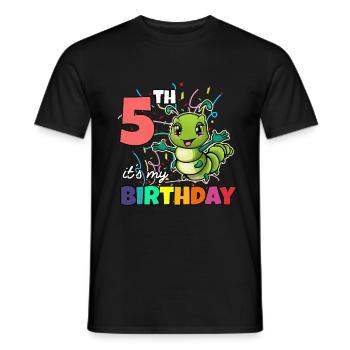 Raupe - Männer T-Shirt - Schwarz - Vorne - AI Model Male 178 light (178cm)