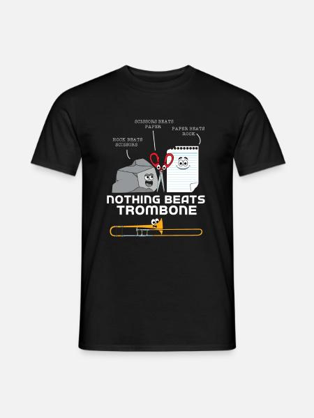 Trombone - Men's T-Shirt - black