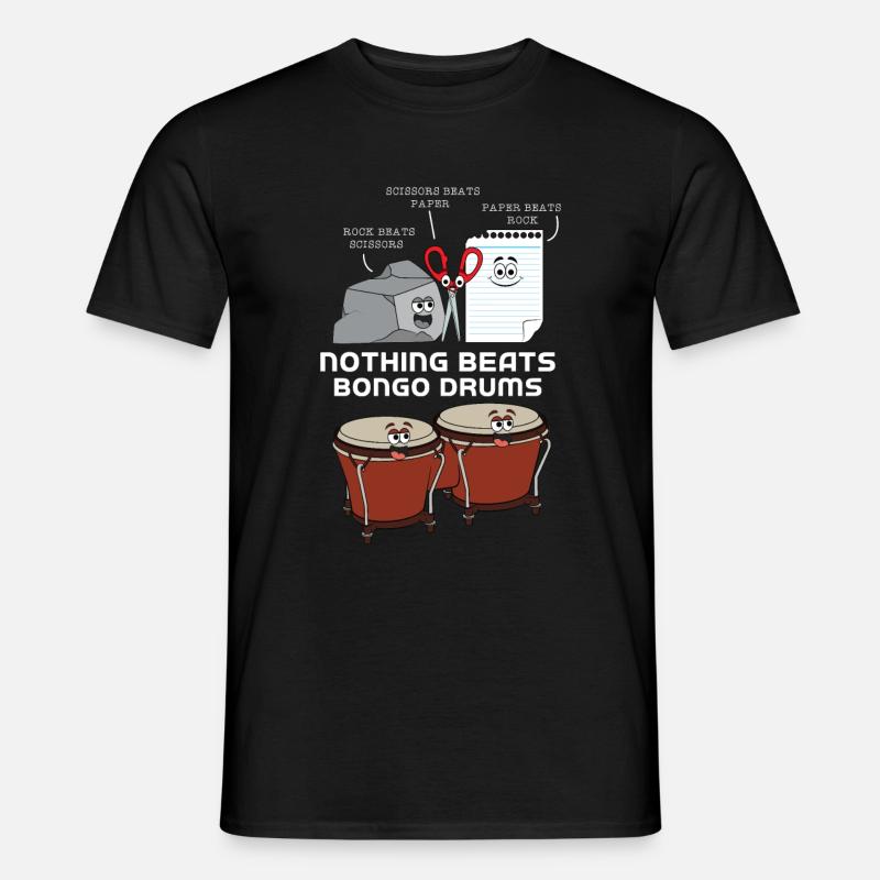 Bongo Drums Drum - Men’s T-shirt - black