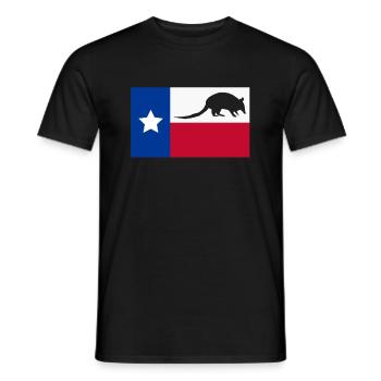 Armadillo Gift Texas - Men's T-Shirt - black - Front - AI Model Male 178 light (178cm)