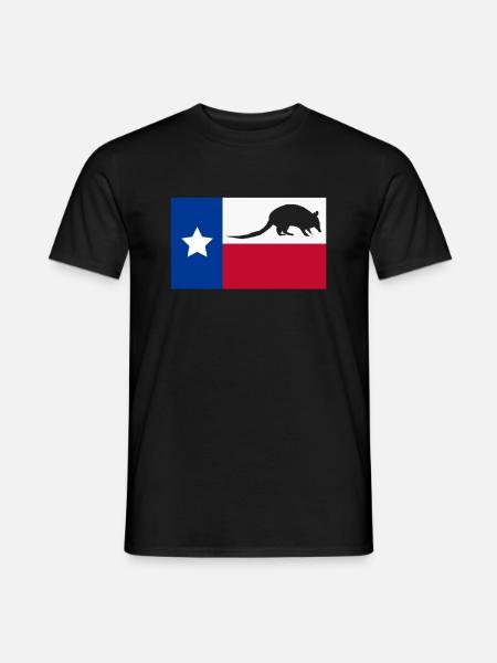 Armadillo Gift Texas - Men's T-Shirt - black