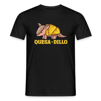 Quesa Dillo Armadillo Gift - Men's T-Shirt - black - Front - AI Model Male 178 light (178cm)