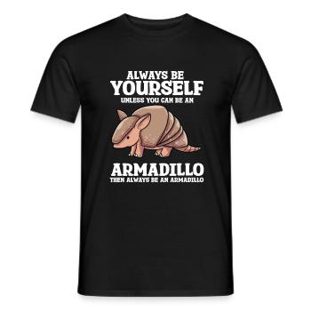 Armadillos Armidillo - Men's T-Shirt - black - Front - AI Model Male 178 light (178cm)