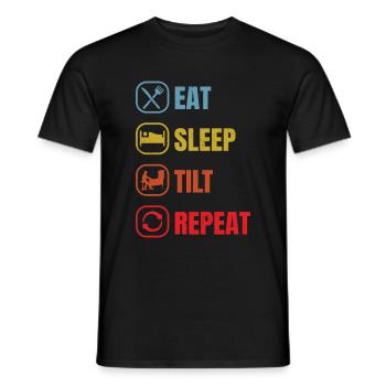 Flipper - T-shirt homme - noir - Devant - AI Model Male 178 light (178cm)