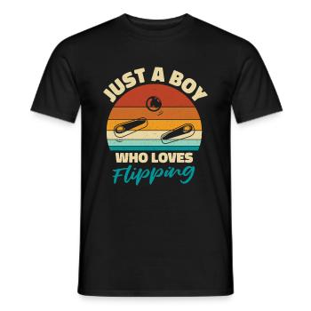 Flipper - T-shirt homme - noir - Devant - AI Model Male 178 light (178cm)
