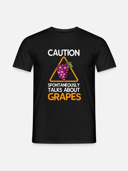 Grape Grapes Wine Gift - Men's T-Shirt - black