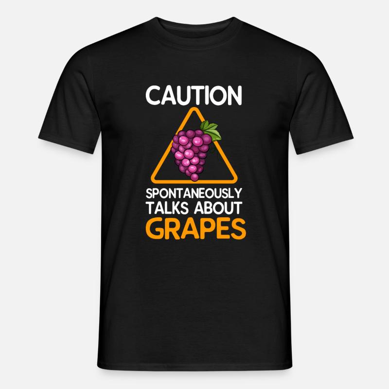 Grape Grapes Wine Gift - Men's T-shirt - black