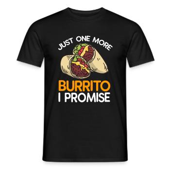 Burrito - Men's T-Shirt - black - Front - AI Model Male 178 light (178cm)