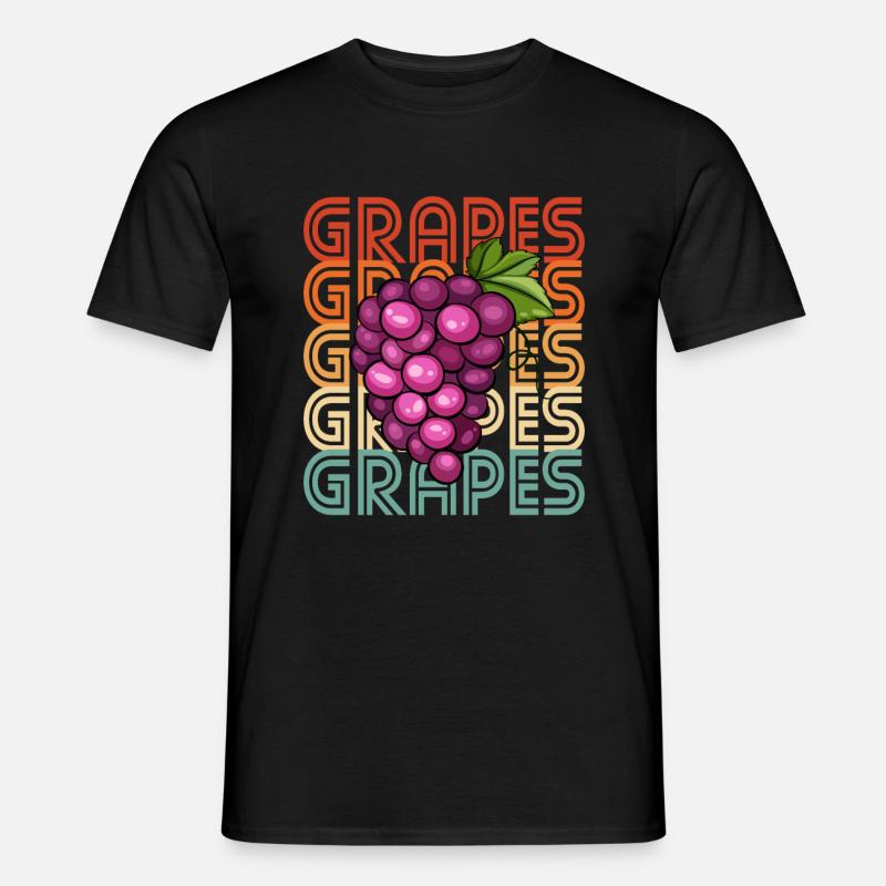Grape Grapes Wine Gift - Men’s T-shirt - black