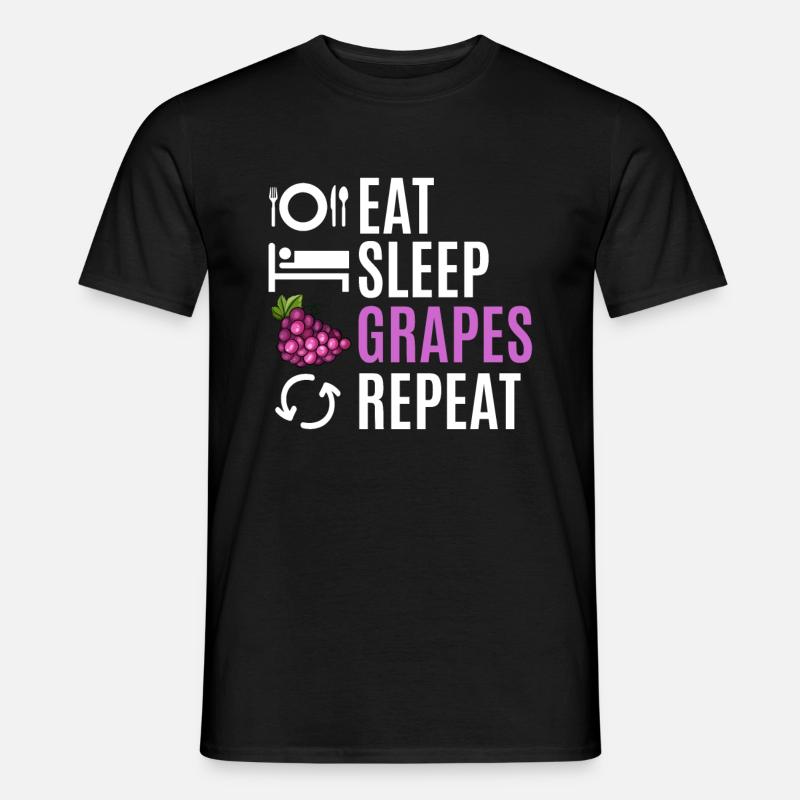 Grape Grapes Wine Gift - Men’s T-shirt - black