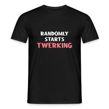 Twerking Twerk Cadeau - T-shirt homme - noir - Devant - AI Model Male 178 light (178cm)