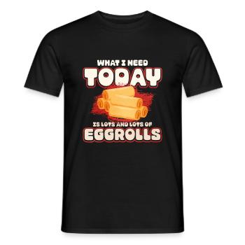 What I need today are many and many springs. - Men's T-Shirt - black - Front - AI Model Male 178 light (178cm)