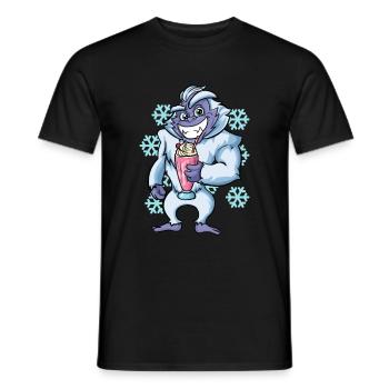 Milkshake Milk Drink Milk Gift - Men's T-Shirt - black - Front - AI Model Male 178 light (178cm)