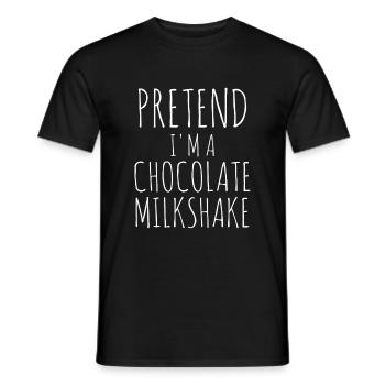 Milkshake Milk Drink Milk Gift - Men's T-Shirt - black - Front - AI Model Male 178 light (178cm)