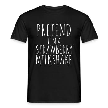 Milkshake Milk Drink Milk Gift - Men's T-Shirt - black - Front - AI Model Male 178 light (178cm)