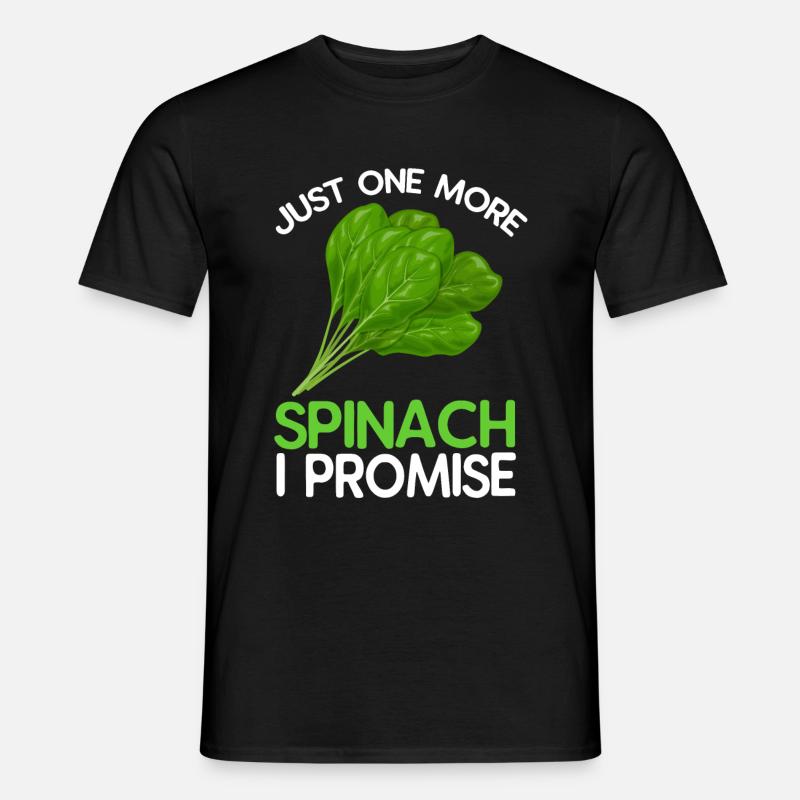 Spinat - Männer T-Shirt - Schwarz