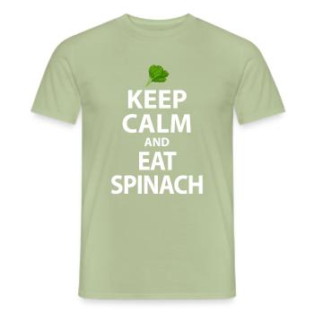 Spinach - Men's T-Shirt - sage - Front - AI Model Male 178 light (178cm)