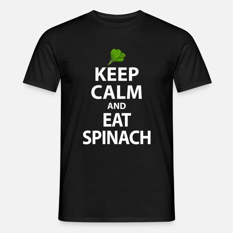 Spinat - Männer T-Shirt - Schwarz