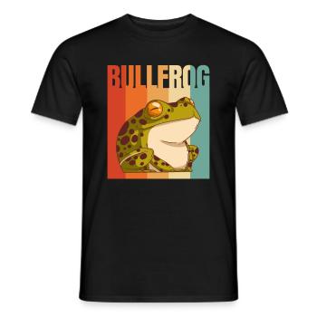 Bullfrog Frog Gift - Men's T-Shirt - black - Front - AI Model Male 178 light (178cm)