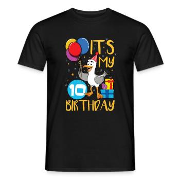 10th birthday - Men's T-Shirt - black - Front - AI Model Male 178 light (178cm)