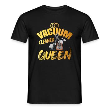 Vacuum cleaner queen - Men's T-Shirt - black - Front - AI Model Male 178 light (178cm)