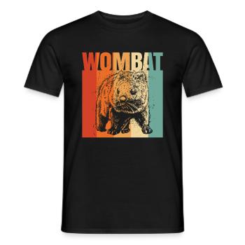 Wombats Wombat Australisches Tier Geschenk - Männer T-Shirt - Schwarz - Vorne - AI Model Male 178 light (178cm)