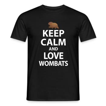 Wombats Wombat Australisches Tier Geschenk - Männer T-Shirt - Schwarz - Vorne - AI Model Male 178 light (178cm)
