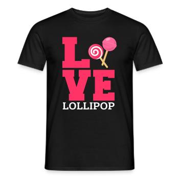 Lollipop Candy Sweet Gift - Men's T-Shirt - black - Front - AI Model Male 178 light (178cm)