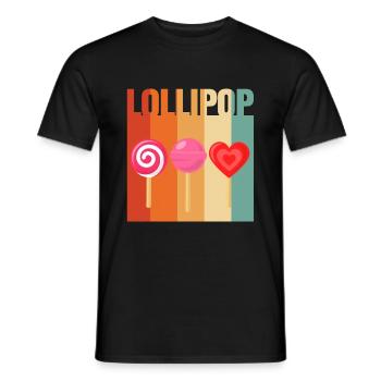 Lollipop Candy Sweet Gift - Men's T-Shirt - black - Front - AI Model Male 178 light (178cm)