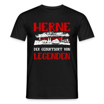 Herne Der Geburtsort Von Legenden - Männer T-Shirt - Schwarz - Vorne - AI Model Male 178 light (178cm)