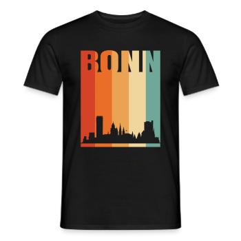 Bonn - T-shirt homme - noir - Devant - AI Model Male 178 light (178cm)