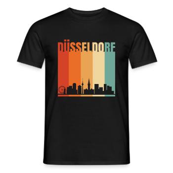 Dusseldorf - T-shirt homme - noir - Devant - AI Model Male 178 light (178cm)