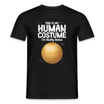 Venus - Männer T-Shirt - Schwarz - Vorne - AI Model Male 178 light (178cm)