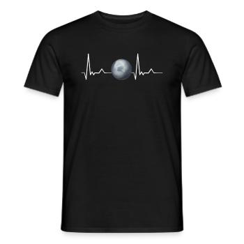 Pluto - Men's T-Shirt - black - Front - AI Model Male 178 light (178cm)