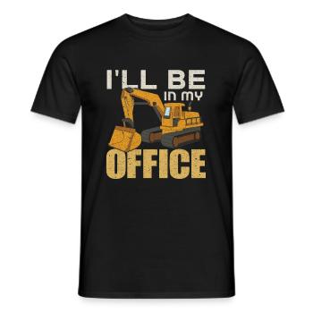 Crane operator crane gift - Men's T-Shirt - black - Front - AI Model Male 178 light (178cm)
