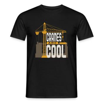 Crane operator crane gift - Men's T-Shirt - black - Front - AI Model Male 178 light (178cm)