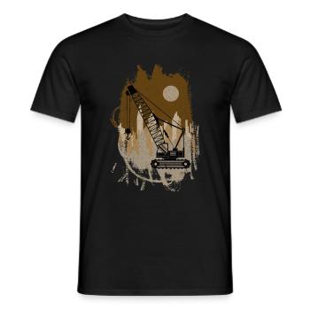 Crane operator crane gift - Men's T-Shirt - black - Front - AI Model Male 178 light (178cm)