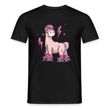 Patin à roues alignées Cadeau de patin à roues alignées - T-shirt homme - noir - Devant - AI Model Male 178 light (178cm)