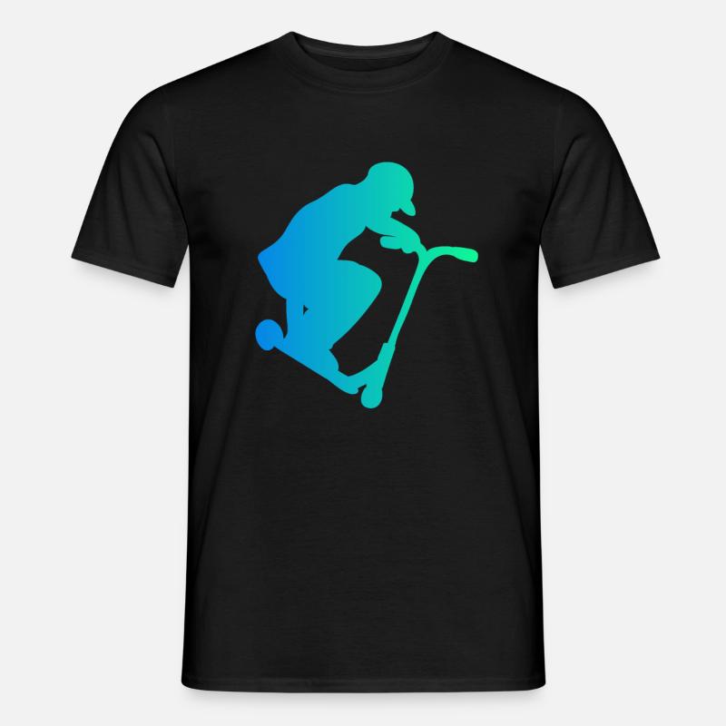 Scooter Roller Tretroller Geschenk - Männer T-Shirt - Schwarz