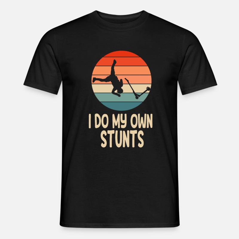 Scooter Roller Tretroller Geschenk - Männer T-Shirt - Schwarz