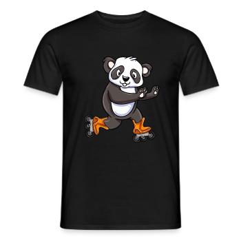 Patin à roues alignées Cadeau de patin à roues alignées - T-shirt homme - noir - Devant - AI Model Male 178 light (178cm)