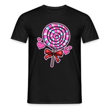 Lolly Candy Cadeau - T-shirt homme - noir - Devant - AI Model Male 178 light (178cm)
