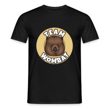 Wombat Wombats Plumbeutler Cadeau - T-shirt homme - noir - Devant - AI Model Male 178 light (178cm)