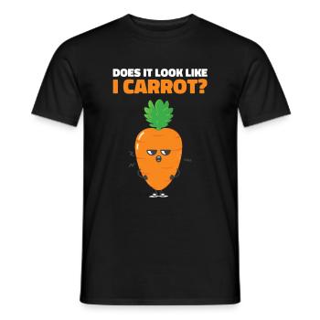 Carrot - Men's T-Shirt - black - Front - AI Model Male 178 light (178cm)