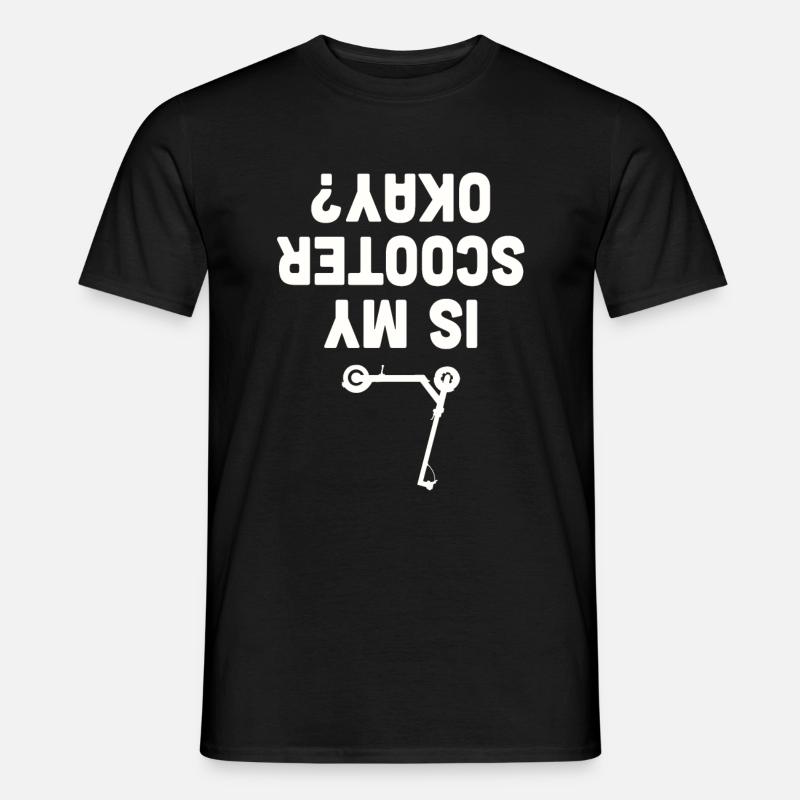 Scooter Roller Tretroller Geschenk - Männer T-Shirt - Schwarz