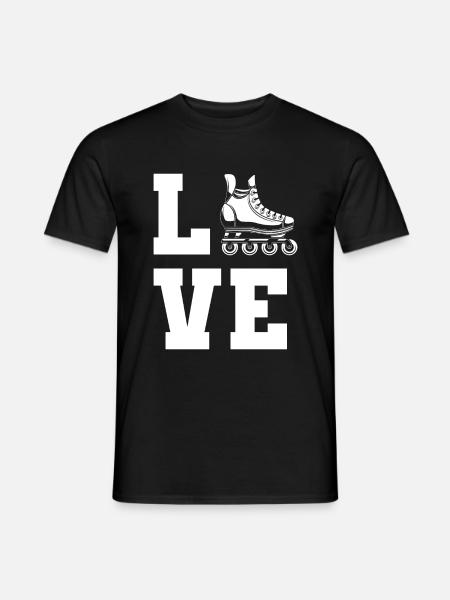 Inline Skating Inline Skating Gift - Men's T-Shirt - black