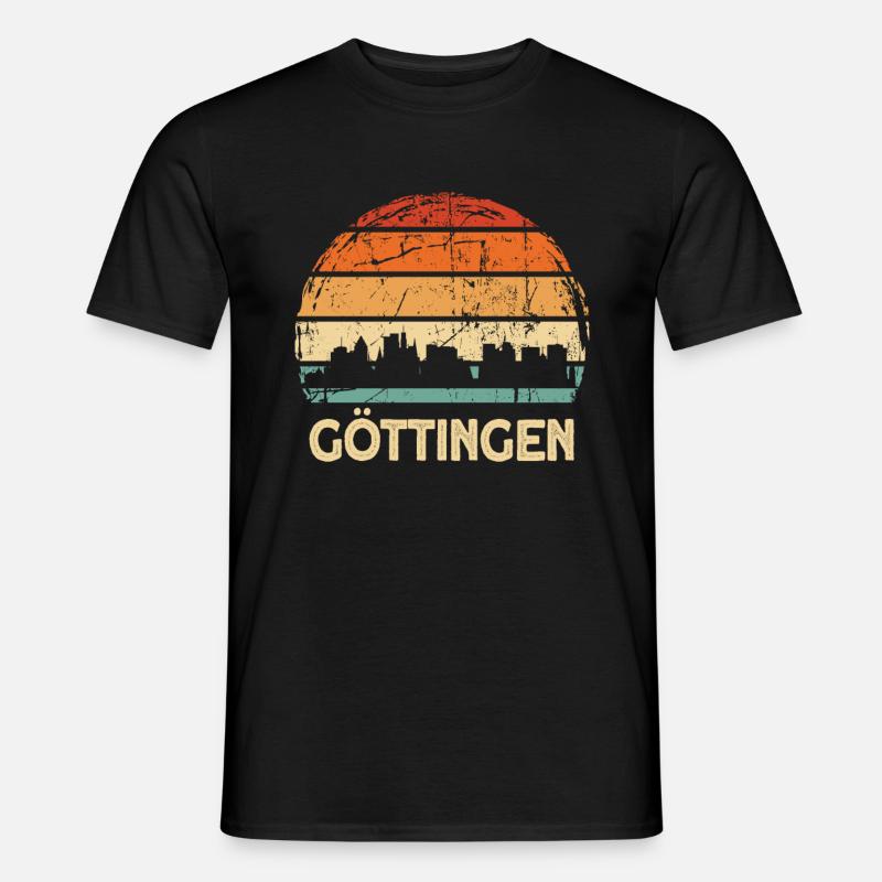 Göttingen - Männer T-Shirt - Schwarz