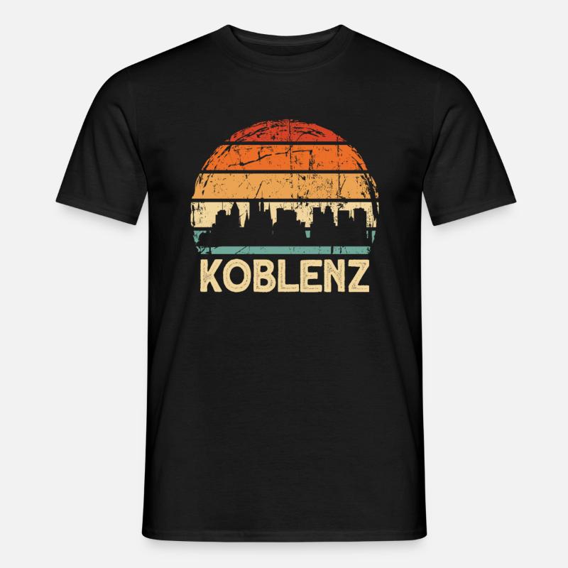 Koblenz - Männer T-Shirt - Schwarz