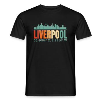 Liverpool - T-shirt homme - noir - Devant - AI Model Male 178 light (178cm)
