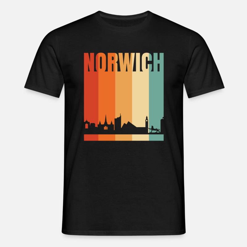 Norwich - Männer T-Shirt - Schwarz